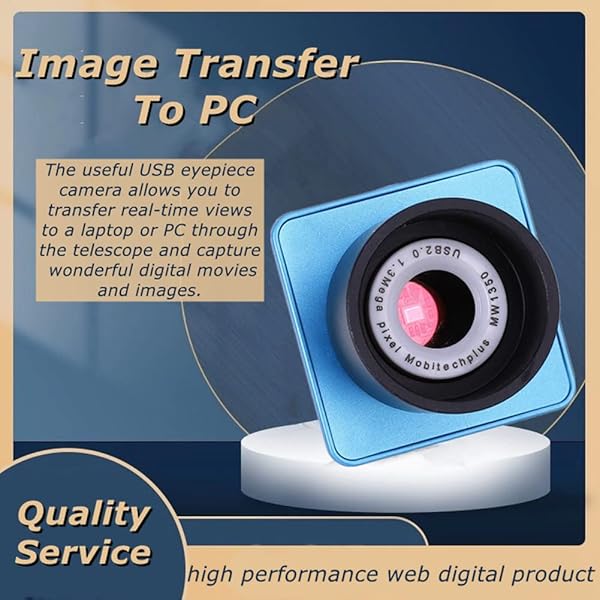 Diyeeni Monocular Telescope with 1.25 Inch Digital Camera for Astrophotography - 640x480 Pixels, USB Port Compatible - View 2 of 9