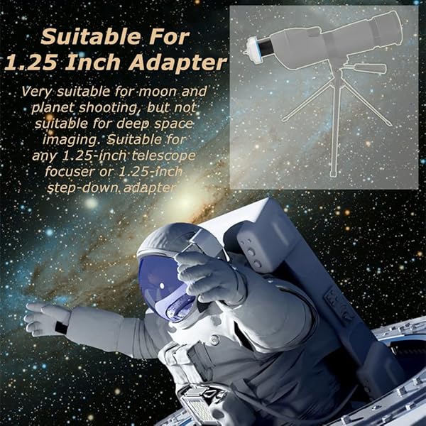 Diyeeni Monocular Telescope with 1.25 Inch Digital Camera for Astrophotography - 640x480 Pixels, USB Port Compatible - View 3 of 9