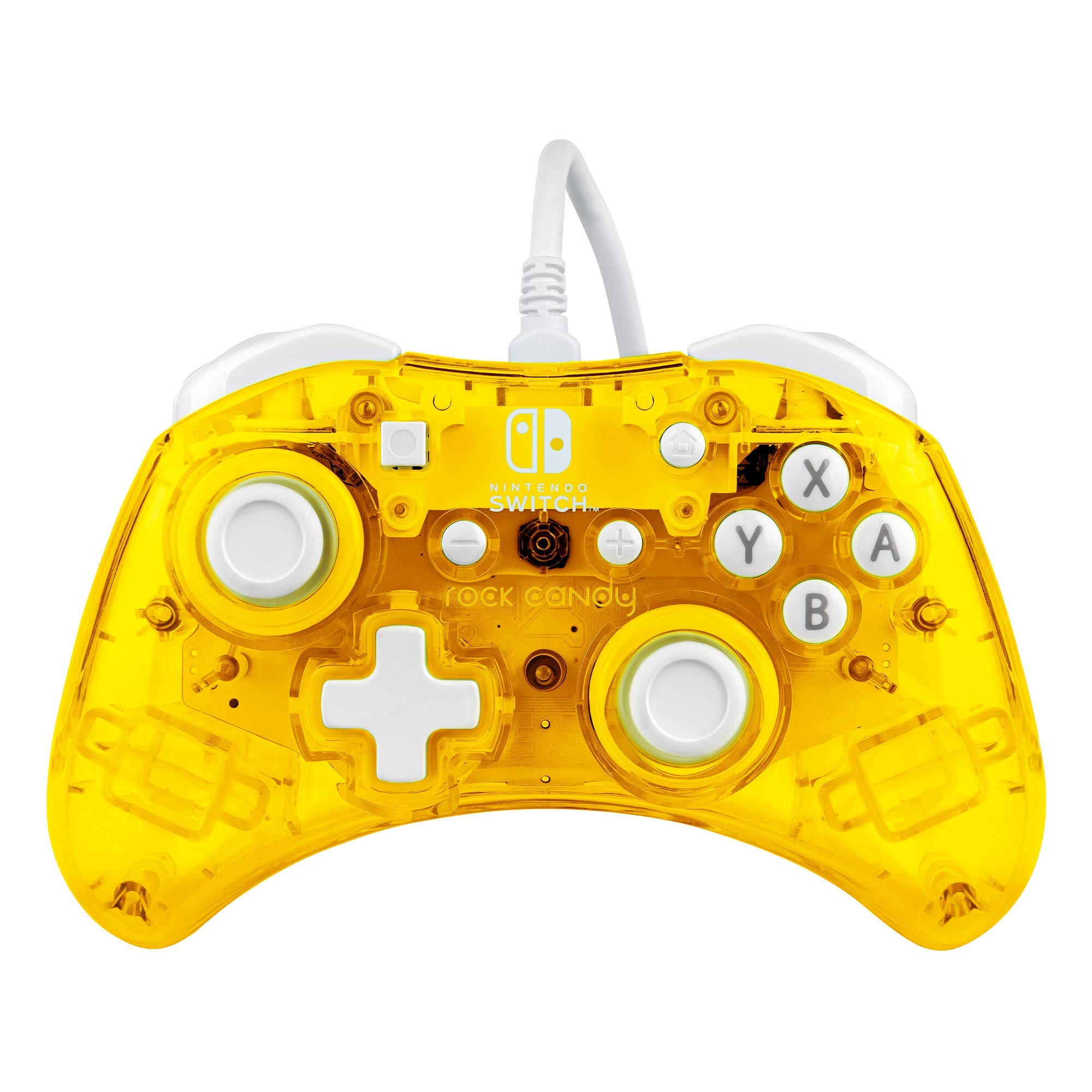 PDP Buy PDP Rock Candy Wired Gaming Switch Pro Controller - Pineapple Pop Yellow - OLED Compatible & Durable Travel Gift - View 2 of 9