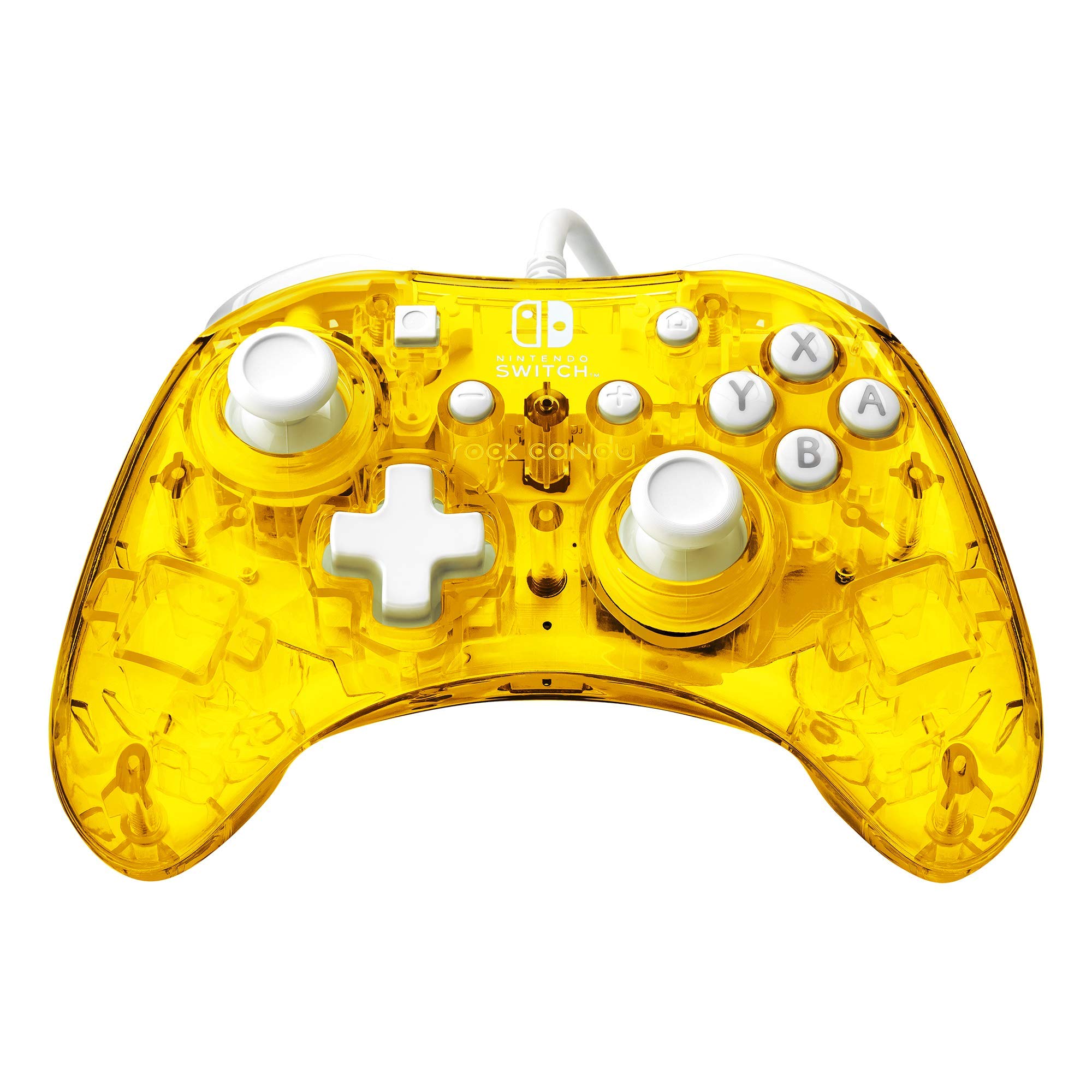 Buy PDP Rock Candy Wired Gaming Switch Pro Controller - Pineapple Pop Yellow - OLED Compatible & Durable Travel Gift