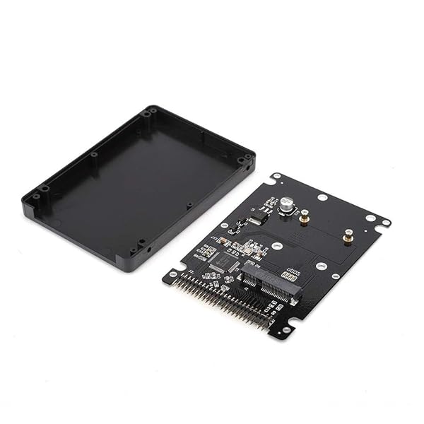 Ciglow mSATA SSD to 2.5-Inch IDE Adapter - Hard Disk Enclosure for Stable Laptop Performance (Black) - View 7 of 9