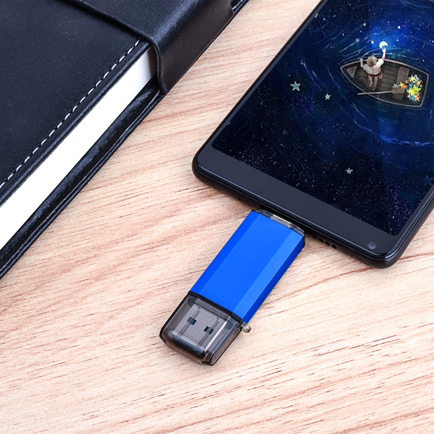 VICFUN 64GB USB C Flash Drive Type C USB 3.0 OTG 2 in 1 Memory Stick for Smartphones and Computers - View 4 of 7