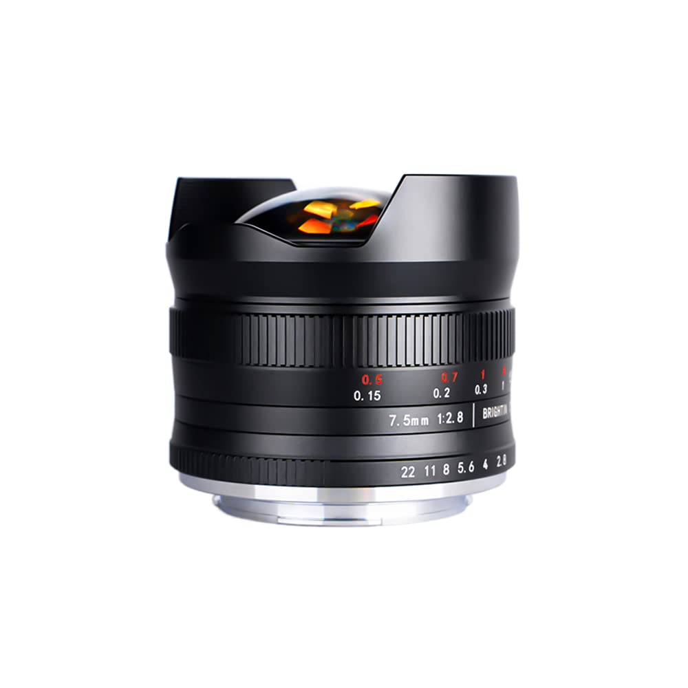 Brightin Star 7.5mm F2.8 Ultra Wide Angle Fisheye Lens for Sony Alpha Cameras A7IV A6400 ZV-E10 A7III A6600 A6000 A7RIV A7SIII
