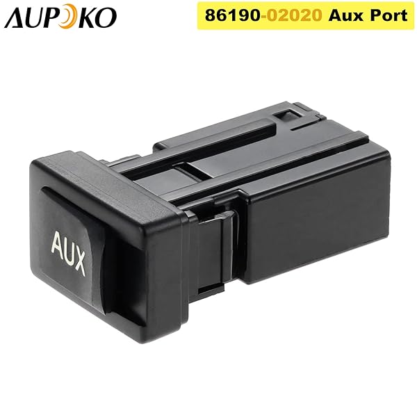Aupoko Aupoko 86190-02020 Aux Port Adapter for Toyota Camry Matrix Venza Highlander Auxiliary Stereo Input Jack Assembly - View 7 of 7