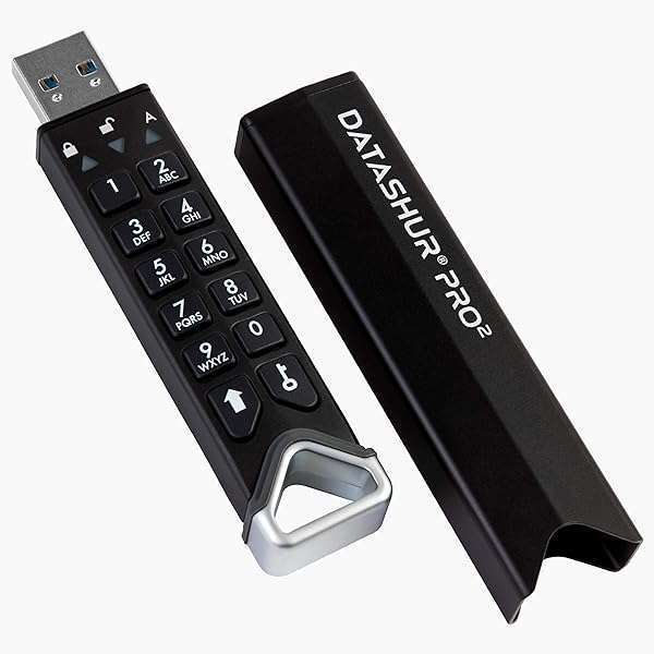 iStorage iStorage datAshur PRO2 32GB: Secure FIPS 140-2 Flash Drive | Password Protected & Water/Dust Resistant - View 9 of 9