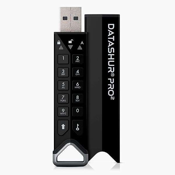 iStorage iStorage datAshur PRO2 32GB: Secure FIPS 140-2 Flash Drive | Password Protected & Water/Dust Resistant - View 2 of 9