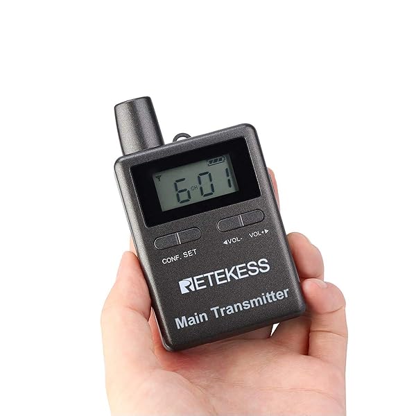 Retekess Retekess TT105 Two Way Tour Guide Headsets for Church Translation and Training with 2 Transmitters and 10 Receivers - View 11 of 11