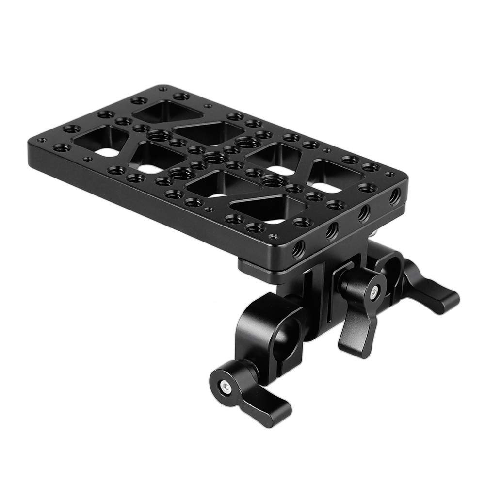 CAMVATE Battery Cheese Plate 360 Swivel 15mm Rod Clamp for Anton Bauer Gold Mount Power Adapter Not Compatible V-Lock 2194