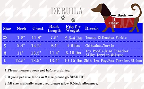 DERUILA 2 Pack Puppy Shirt for Small Dogs Comfortable Casual Apparel for Pets Fashionable Breathable Outfits for Dogs and Cats - View 5 of 6