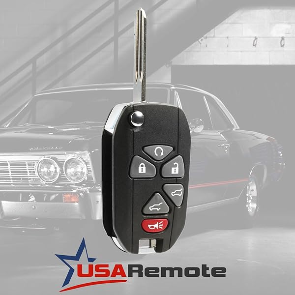 USARemote Flip Key Fob for 2007-2013 Cadillac Escalade Chevrolet Suburban Tahoe Keyless Entry OUC60270 - View 2 of 6