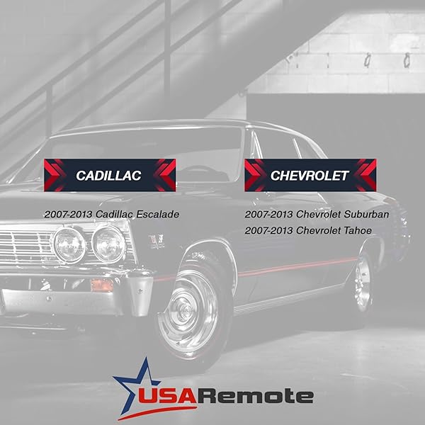 USARemote Flip Key Fob for 2007-2013 Cadillac Escalade Chevrolet Suburban Tahoe Keyless Entry OUC60270 - View 4 of 6