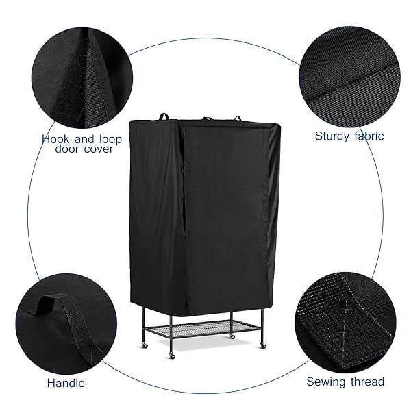 POPETPOP POPETPOP Universal Bird Parrot Cage Cover Washable Good Night Birdcage Cover Black for Comfortable Sleep - View 3 of 9