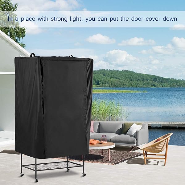 POPETPOP POPETPOP Universal Bird Parrot Cage Cover Washable Good Night Birdcage Cover Black for Comfortable Sleep - View 6 of 9