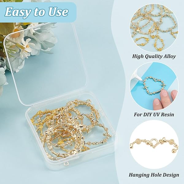 OLYCRAFT OLYCRAFT 12pcs Wreath Bezel Pendants & Seamless Tape for DIY Resin Jewelry Crafts - View 5 of 8