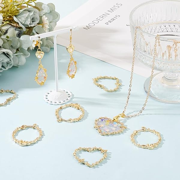 OLYCRAFT OLYCRAFT 12pcs Wreath Bezel Pendants & Seamless Tape for DIY Resin Jewelry Crafts - View 6 of 8