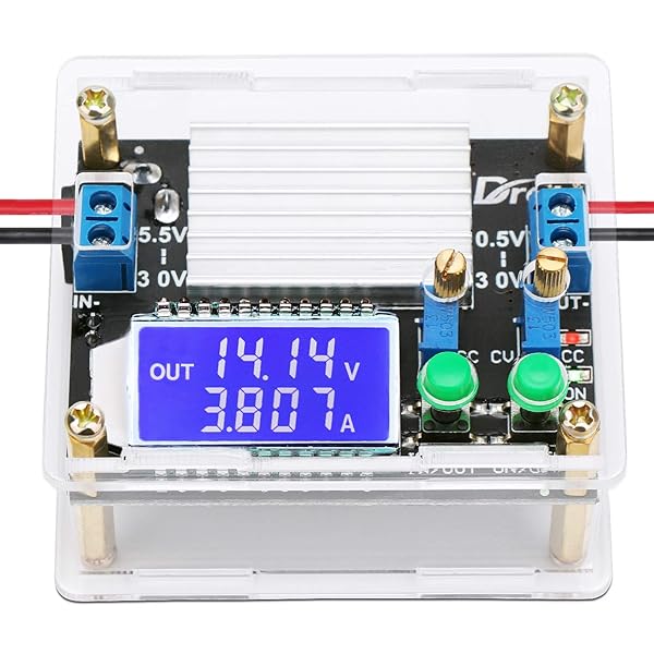 DROK DROK Boost Buck Converter Adjustable Power Supply Module 5V 12V 24V 4A 35W with LCD Display for Voltage Step Up Down Applications - View 5 of 7
