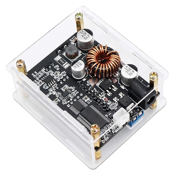 DROK DROK Boost Buck Converter Adjustable Power Supply Module 5V 12V 24V 4A 35W with LCD Display for Voltage Step Up Down Applications - View 6 of 7