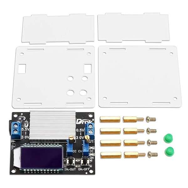DROK DROK Boost Buck Converter Adjustable Power Supply Module 5V 12V 24V 4A 35W with LCD Display for Voltage Step Up Down Applications - View 7 of 7