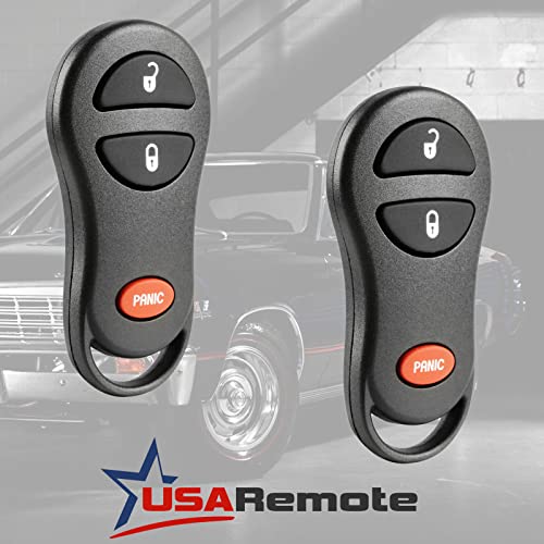 USARemote Key Fob for 1999-2005 Chrysler Dodge Plymouth Keyless Entry Remote Set of 2 04686481 Y160-PT - View 2 of 9