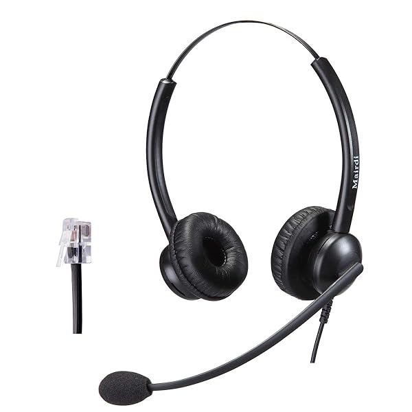 MAIRDI MAIRDI Noise Cancelling Telephone Headset for Avaya IP Models 1608, 1616, 9601, 9608 & More - HIS Cable Included