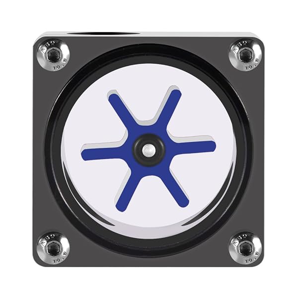 G1/4 Thread 6 Impeller 3 Ways Flow Meter Indicator for PC Water Cooling System Easy to Install and Use