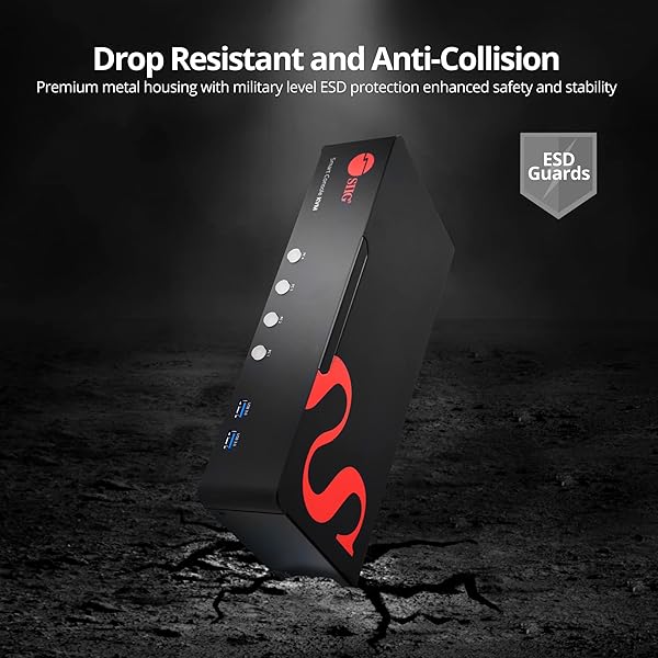 SIIG SIIG 4-Port DVI Dual-Link KVM Switch Smart Console USB 3.0 Multi-Media CE-DV0211-S1 for Efficient Device Management - View 8 of 9