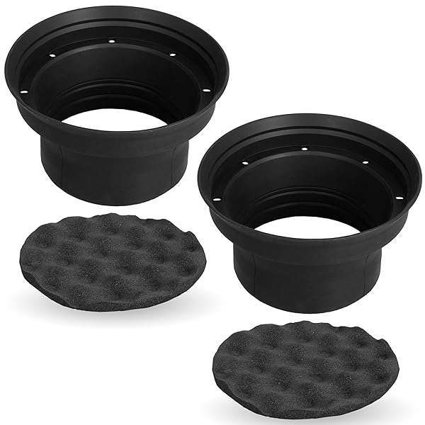 NVX "NVX XBAF65 6.5" & 6.75" Weatherproof Silicone Rubber Speaker Baffle Kit - Durable Sound Protection"