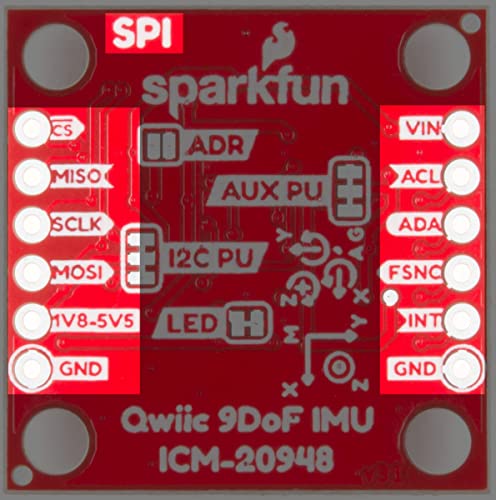 SparkFun SparkFun 9DoF IMU Breakout ICM-20948: Low Power 9-Axis Motion Tracking with I2C/SPI & Qwiic Connection - View 9 of 9