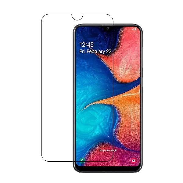 UPONEW Samsung Galaxy A20 Tempered Glass Screen Protectors 2 Pack Clear Flat Touch Screen Protector for SMA205U - View 6 of 8