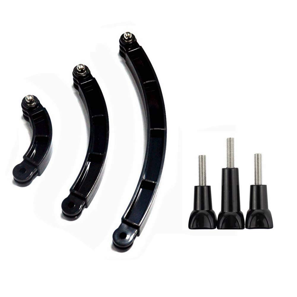 3 in 1 Adjustable Monopod Bracket with Thumb Screws for GoPro 11 10 9 8 7 6 5 and Session 5 4 Action Cameras Black