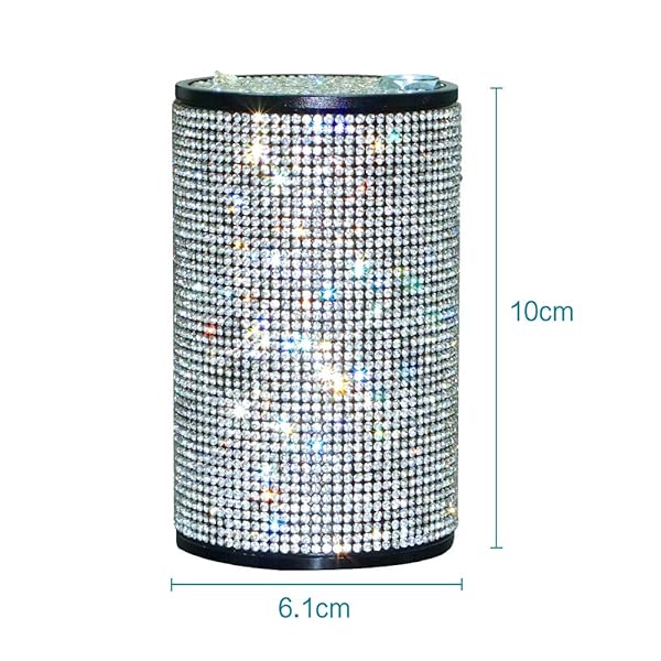 eing Detachable Stainless Car Ashtray with Lid Easy Clean Up for Home Office and Car Black - View 6 of 7