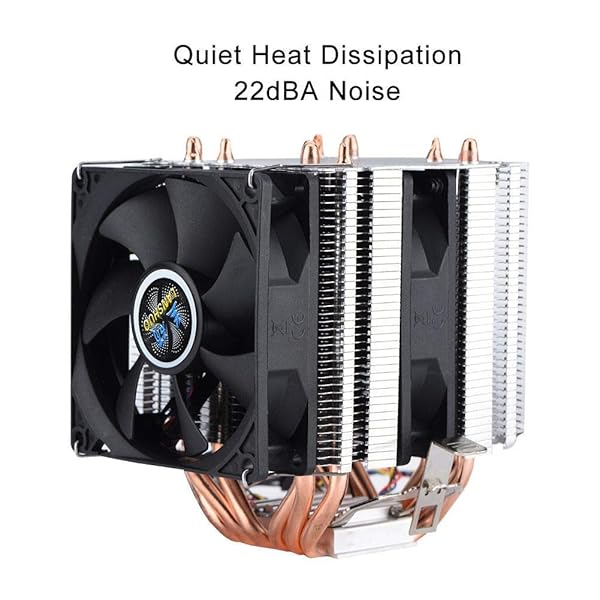Zopsc Zopsc CPU Cooler with 6 Heatpipes for Efficient Cooling and Quiet Operation 800-2200 RPM - View 5 of 9
