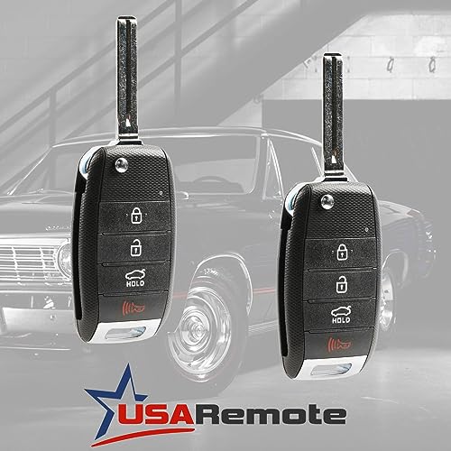 USARemote Key Fob for 2014-2015 Kia Optima Keyless Entry Flip Remote Set of 2 - View 2 of 6