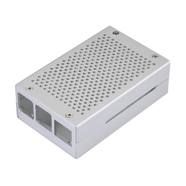 Unistorm Unistorm Raspberry Pi 4 Aluminium Case Silver Enclosure for Model B Fast Cooling and Durable Protection - View 5 of 7