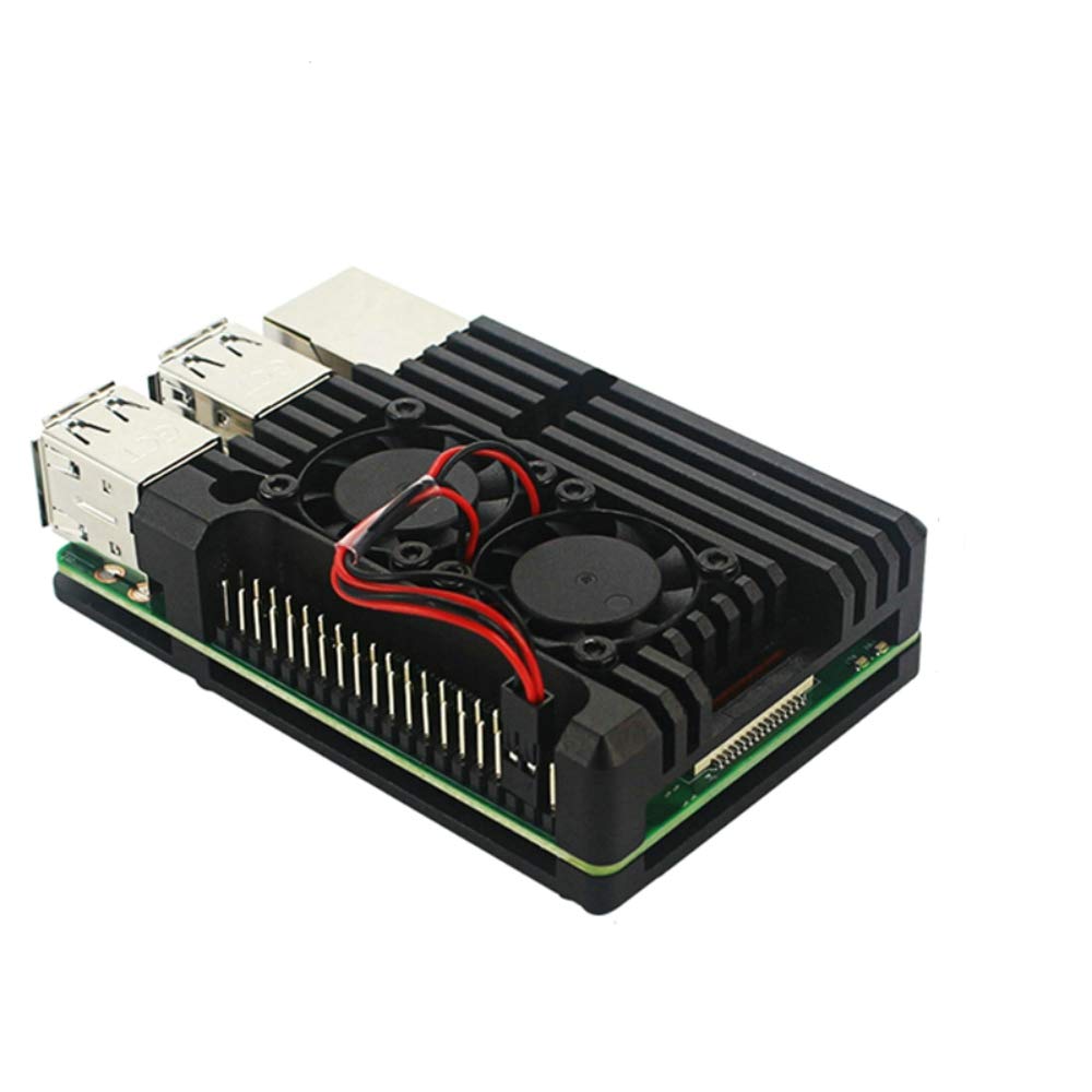 Unistorm Unistorm Raspberry Pi 4 Model B Aluminum Case with Dual Cooling Fan for Optimal Performance and Heat Management - View 2 of 5