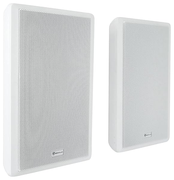 "Rockville Slim 70W 5.25" 70V Wall Speakers for Restaurants - High-Quality Sound & Design"