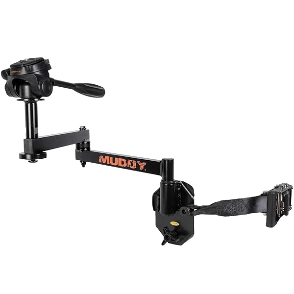MUDDY "Lightweight 24" MUDDY Hunt Hard Aluminum Camera Arm - Durable, Ergonomic & Easy to Install for Silent Outdoor Use"