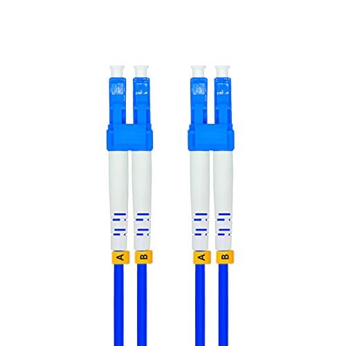 Jeirdus Jeirdus 100M LC to LC Indoor Armored Duplex SM Fiber Optic Cable Jumper Optical Patch Cord Singlemode 9/125 100Meters 328ft LC-LC - View 7 of 7