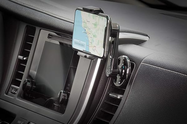 Scosche Scosche VP2M-SP Universal Cell Phone Holder: 2-in-1 Adjustable Vent & Dash Mount for All Devices - View 4 of 9