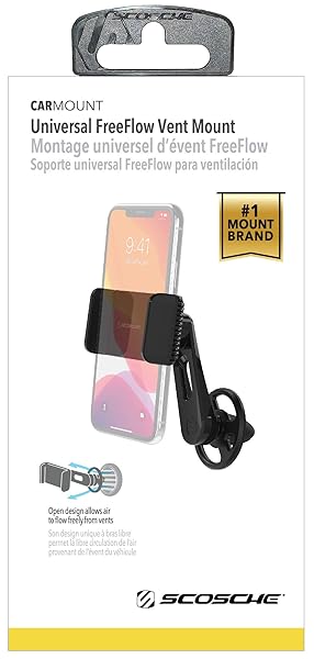 Scosche Scosche VP2M-SP Universal Cell Phone Holder: 2-in-1 Adjustable Vent & Dash Mount for All Devices - View 5 of 9