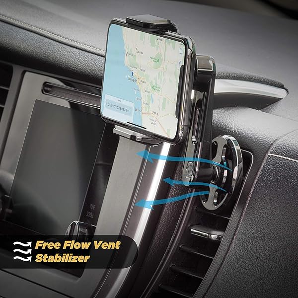 Scosche Scosche VP2M-SP Universal Cell Phone Holder: 2-in-1 Adjustable Vent & Dash Mount for All Devices - View 9 of 9