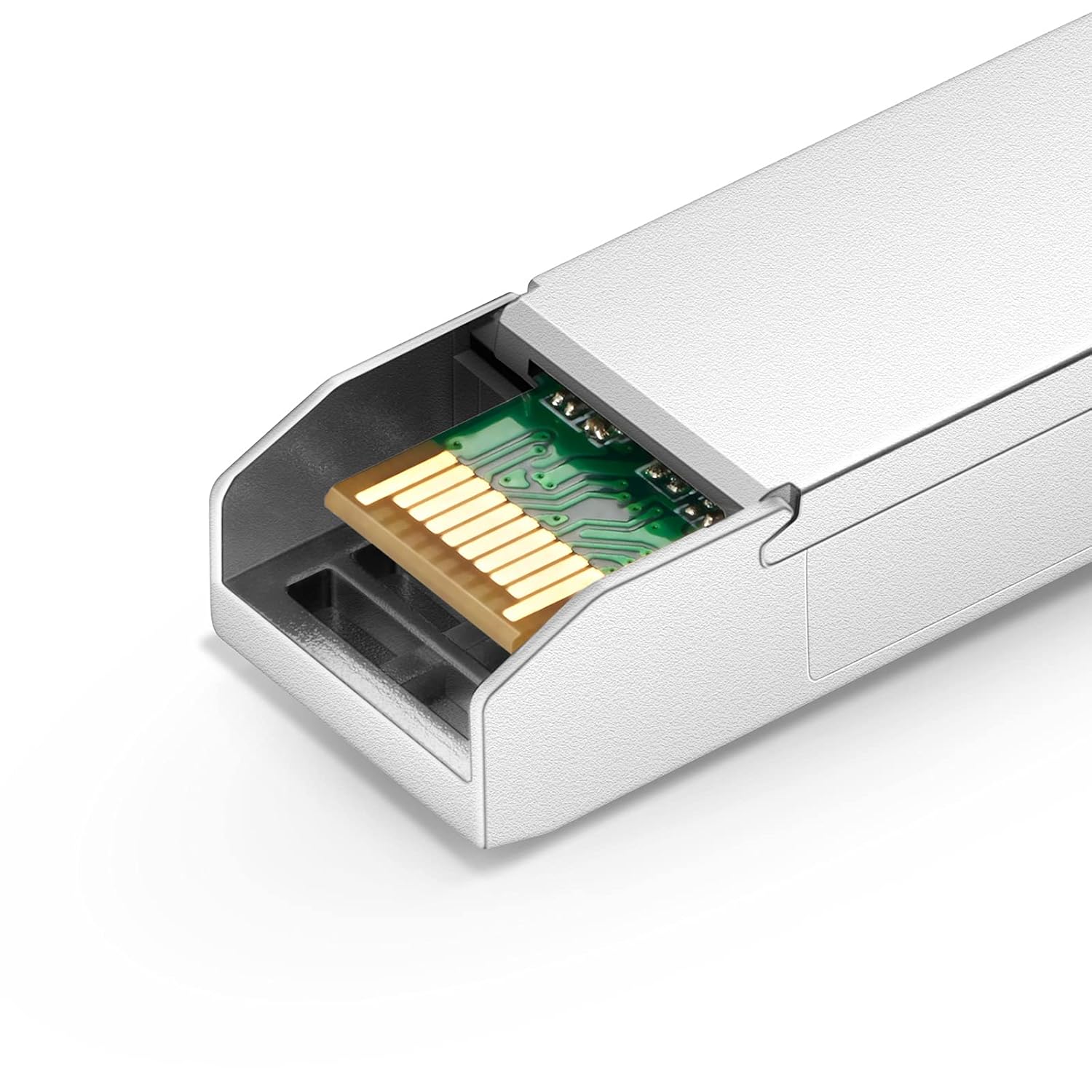 QSFPTEK 10GBASE-LR SFP Plus Transceiver 10Gb SFP Module Single Mode LC Optical Ethernet 10km DDM Compatible with Ubiquiti Mikrotik Netgear - View 4 of 9