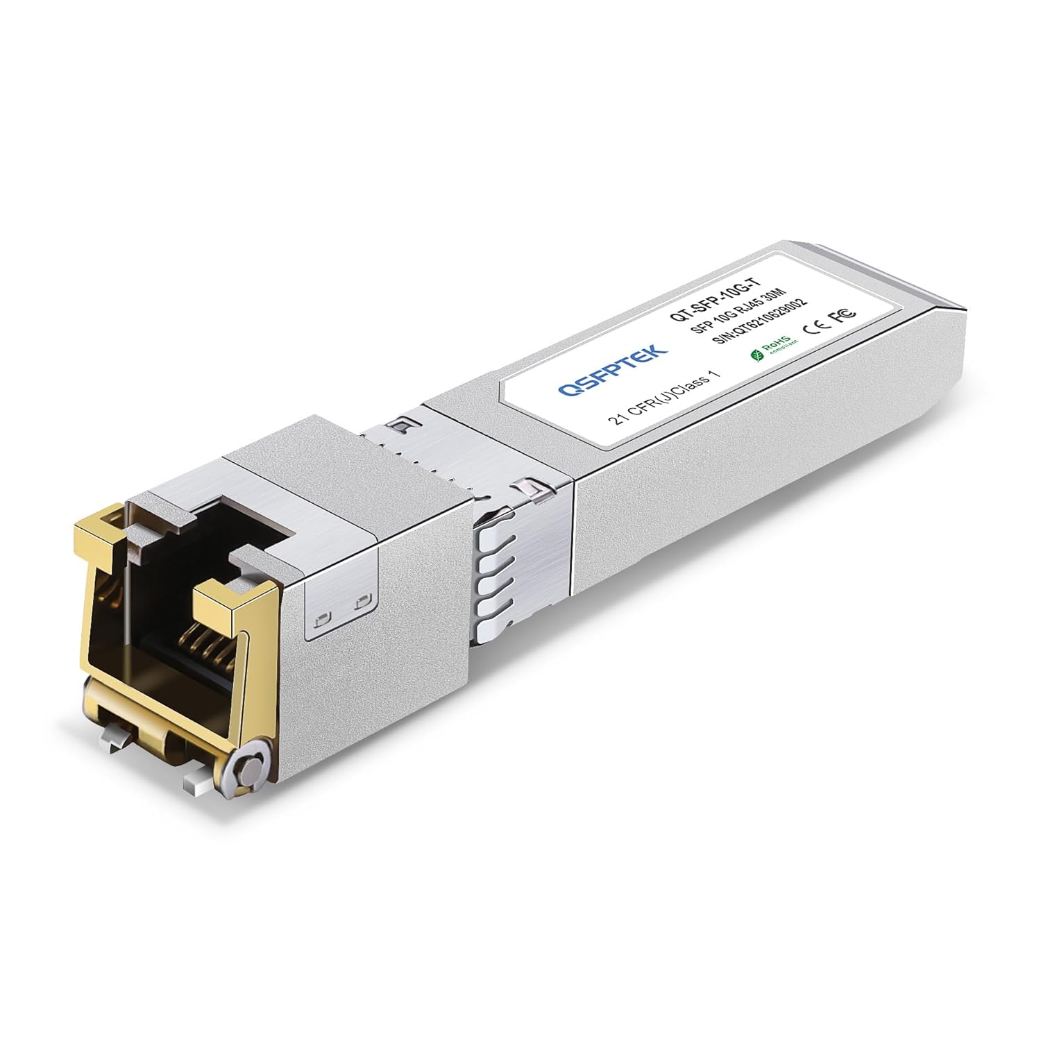 QSFPTEK 10GBASE-LR SFP Plus Transceiver 10Gb SFP Module Single Mode LC Optical Ethernet 10km DDM Compatible with Ubiquiti Mikrotik Netgear - View 8 of 9