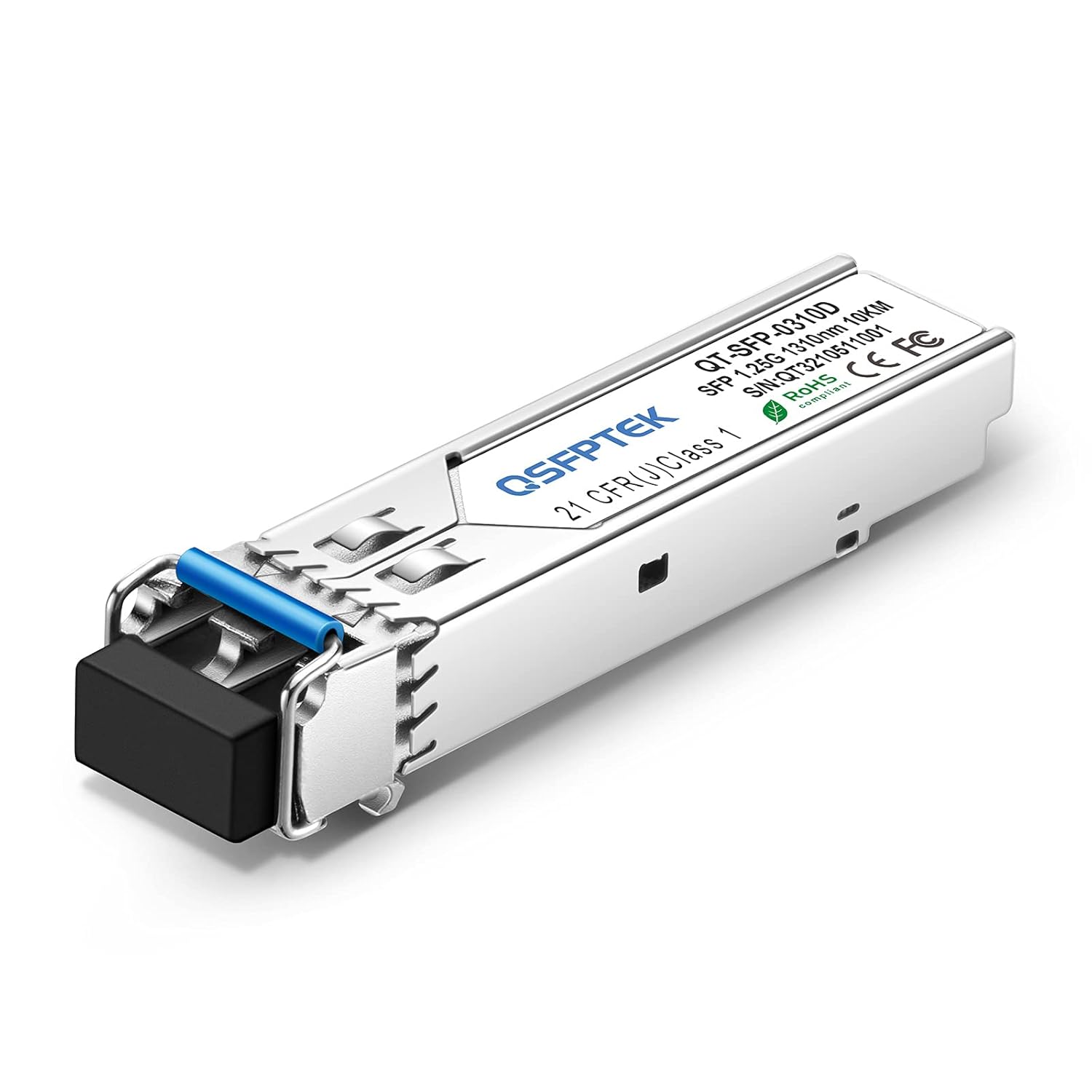 QSFPTEK 10GBASE-LR SFP Plus Transceiver 10Gb SFP Module Single Mode LC Optical Ethernet 10km DDM Compatible with Ubiquiti Mikrotik Netgear - View 9 of 9