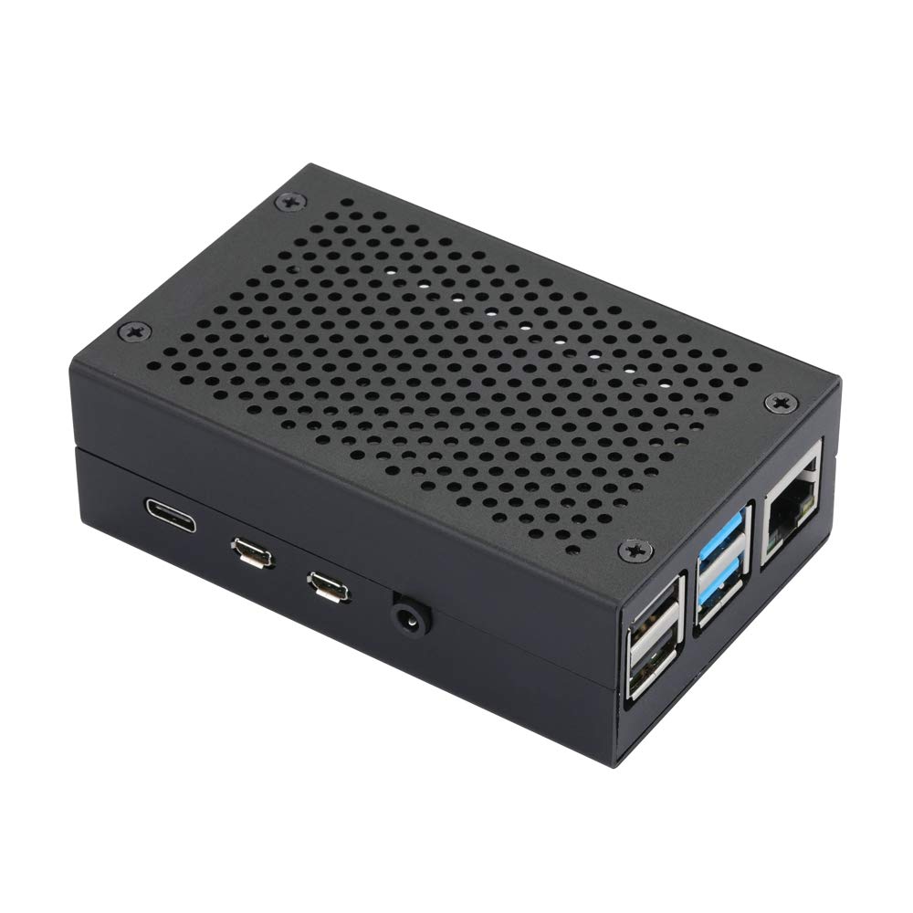 Raspberry Pi 4 Aluminum Case Black Enclosure for RPI 4 Model B Metal Shell Cooling Design - View 2 of 5