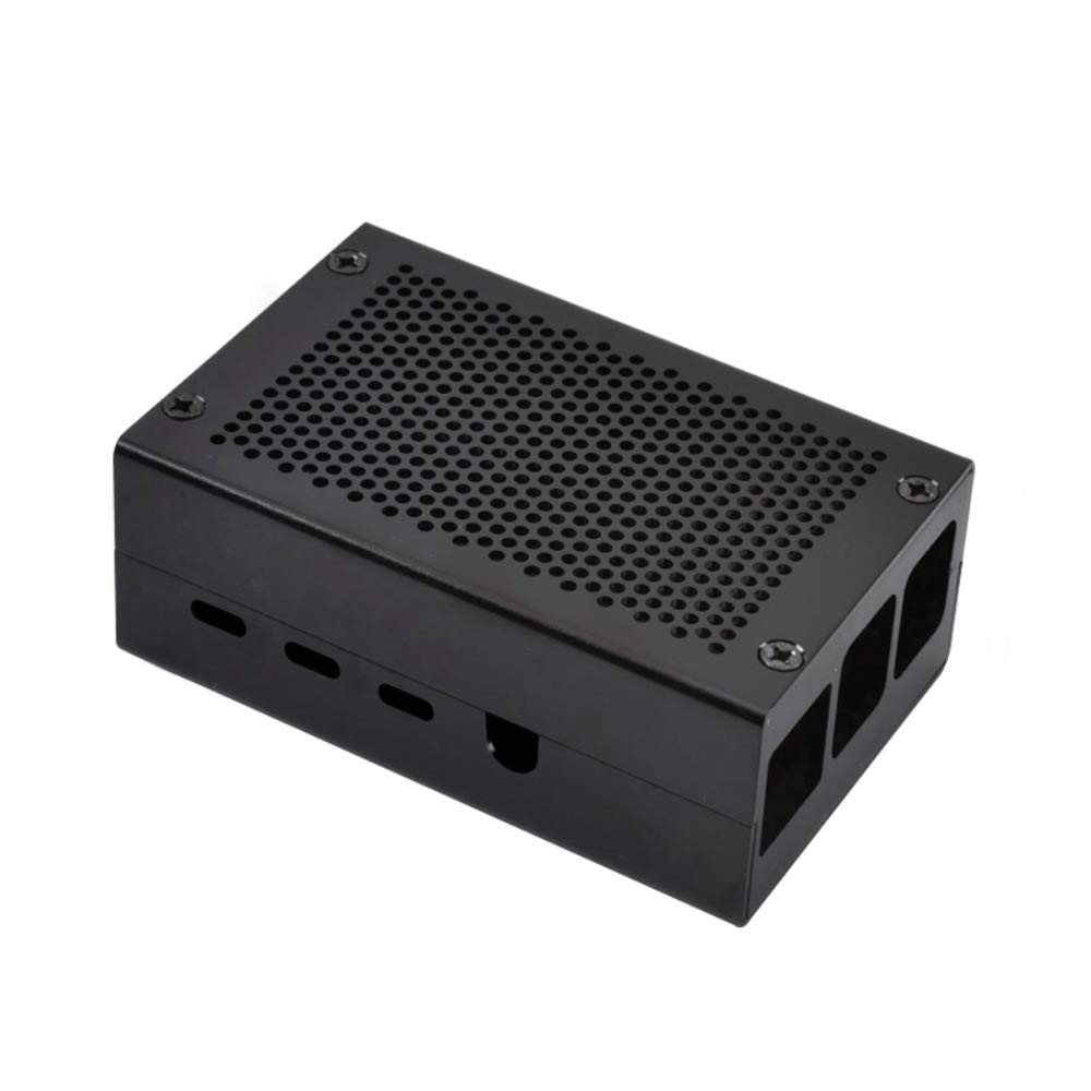 Raspberry Pi 4 Aluminum Case Black Enclosure for RPI 4 Model B Metal Shell Cooling Design - View 4 of 5