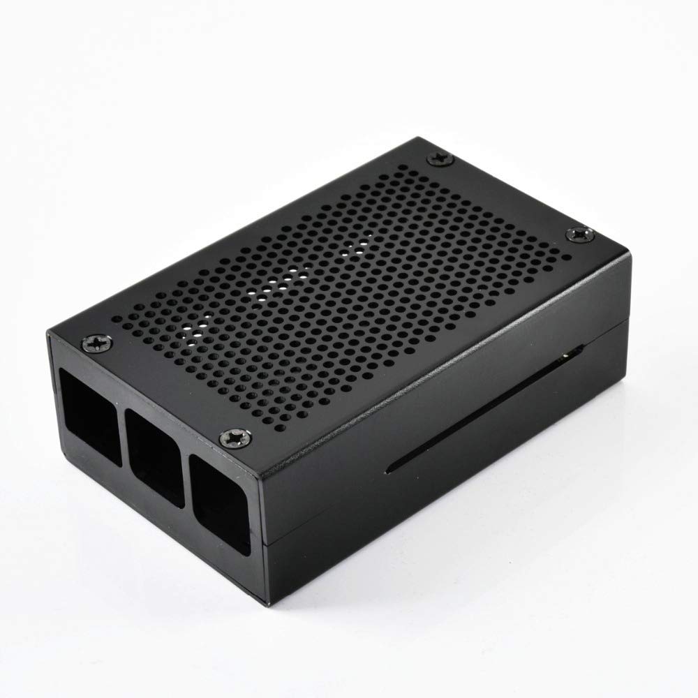 Raspberry Pi 4 Aluminum Case Black Enclosure for RPI 4 Model B Metal Shell Cooling Design - View 5 of 5