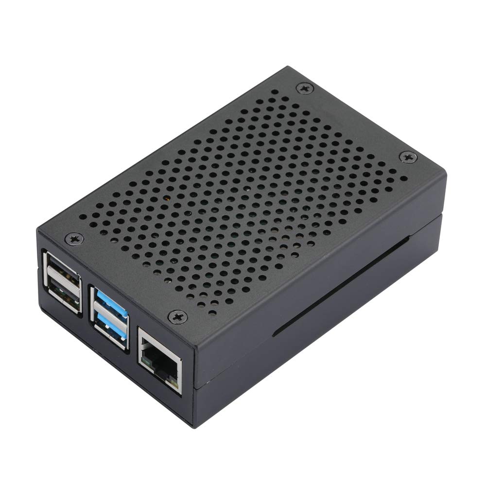 Raspberry Pi 4 Aluminum Case Black Enclosure for RPI 4 Model B Metal Shell Cooling Design