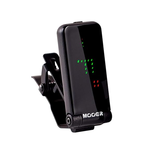 MOOER Clip on Tuner for Electric Bass Acoustic Guitar and All Instruments Chromatic Tuner