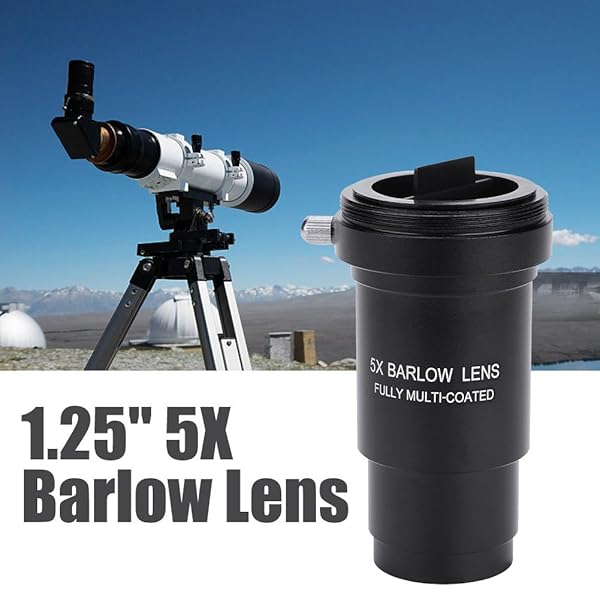 Mugast 1.25 Inch Barlow Lens - 5X Magnification Multi-Coated Optical Lens for 31.7mm Telescopes - View 3 of 9